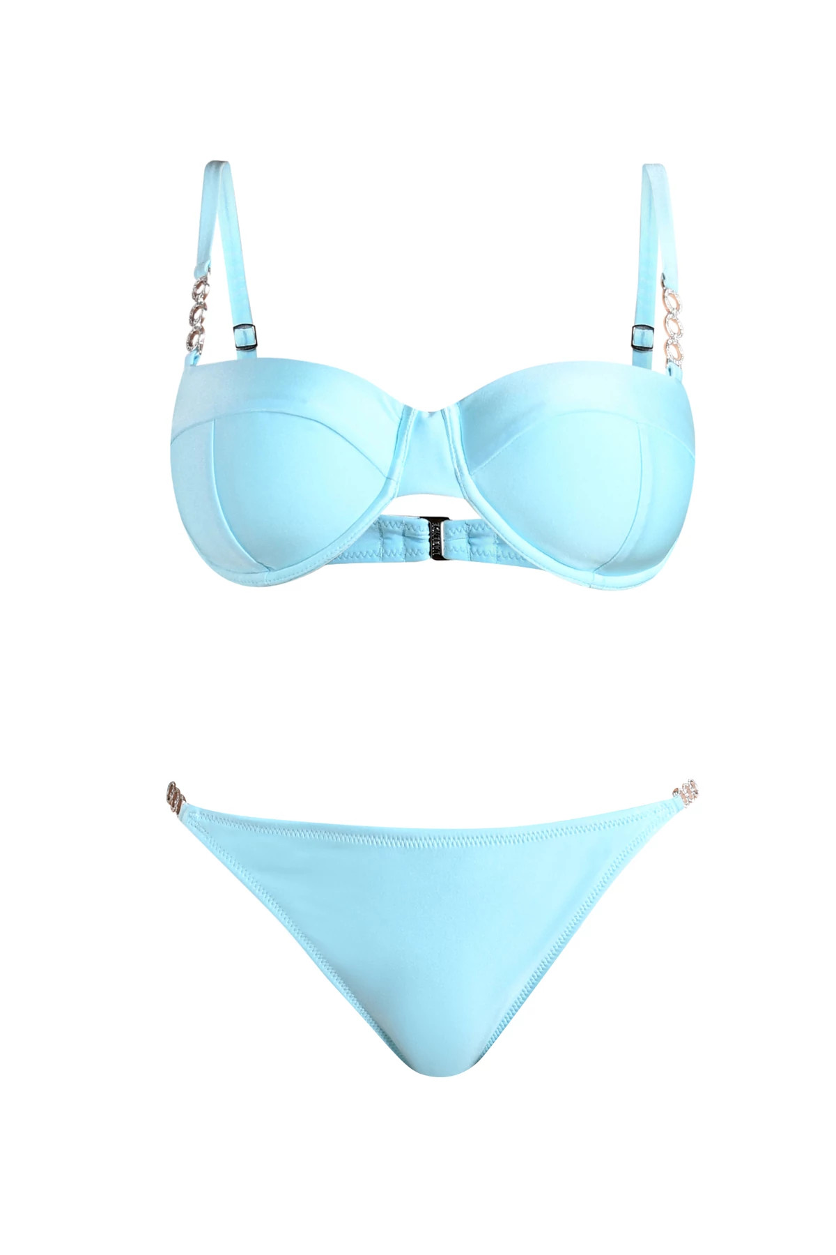 ICE BLUE Violet Low Rise Hipster Bikini Bottom image number 4