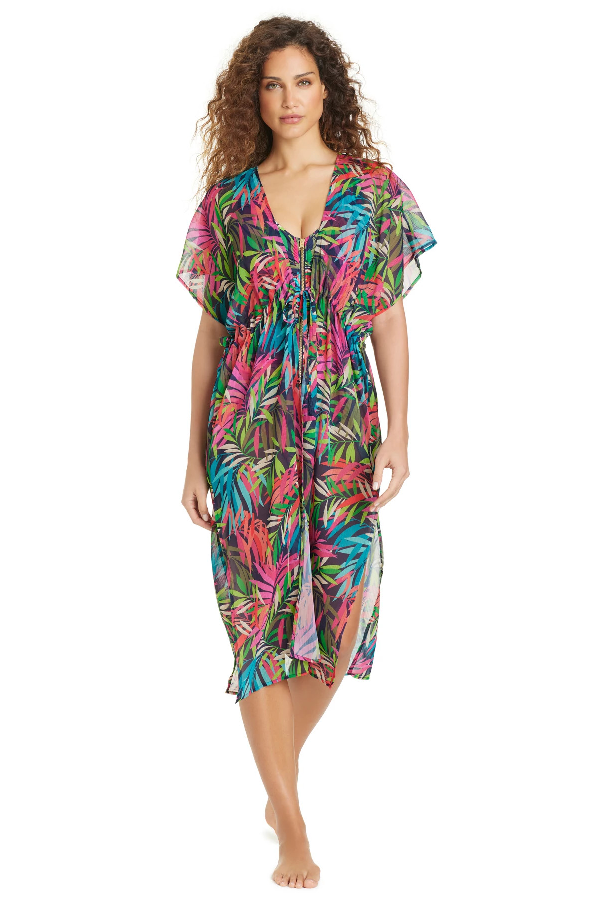 DARK NAVY Cover Up Midi Dress image number 1