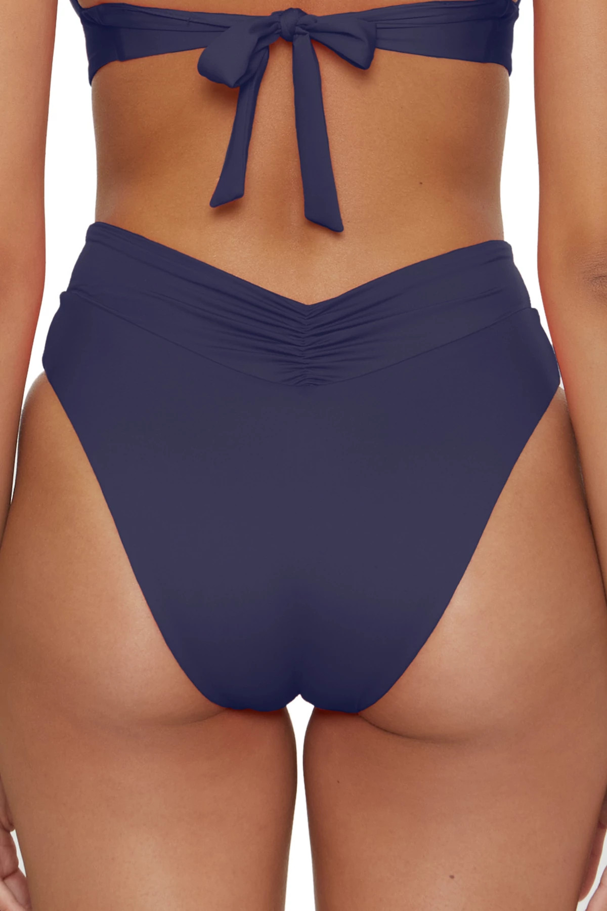 DEEP BLUE Carolina High Waist Bikini Bottom image number 2