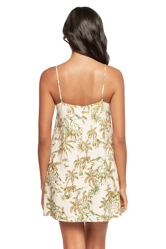 ISLAND COCONUT Maude Linen Blend Mini Dress