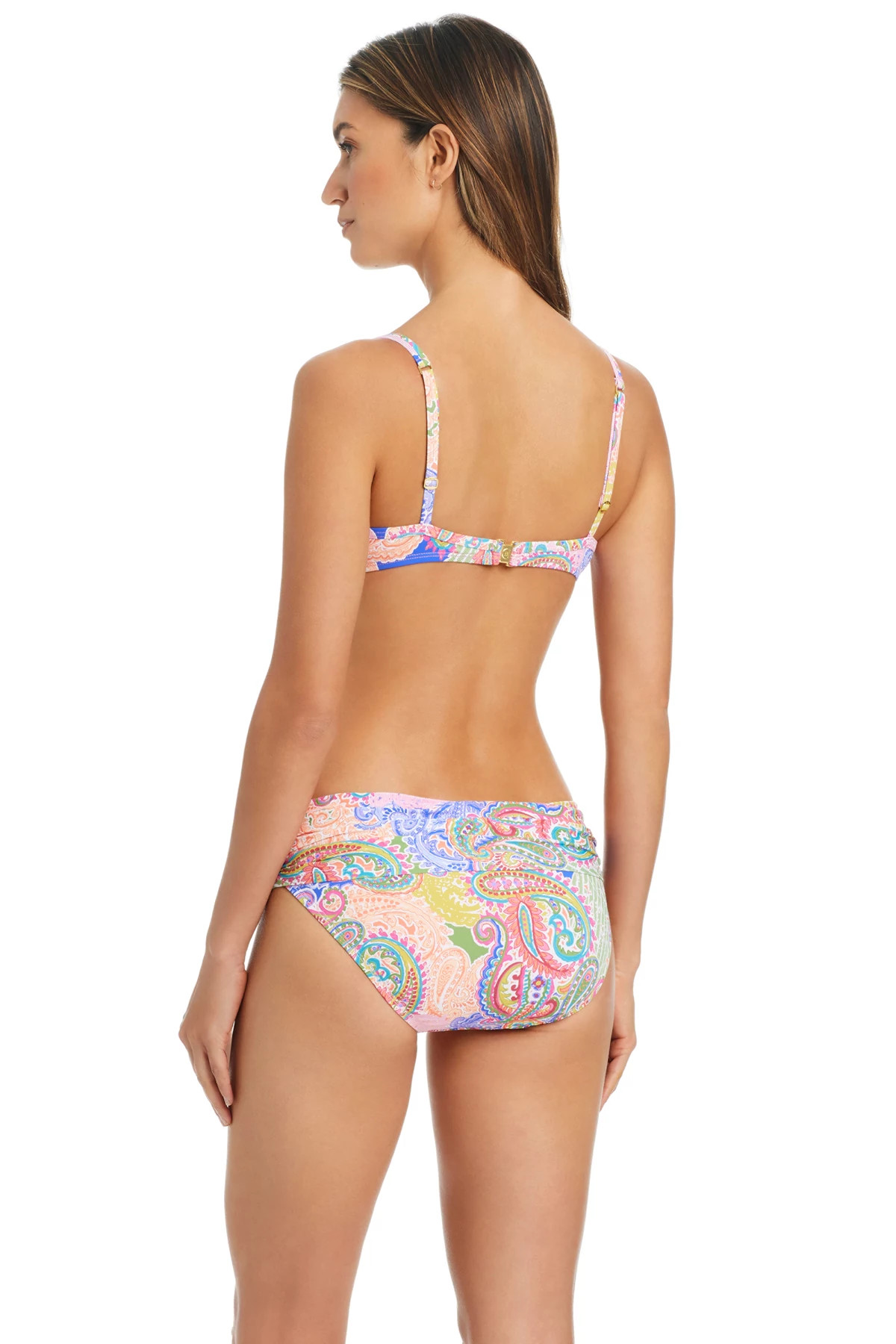 MULTI Paisley Print Underwire Bikini Top image number 2