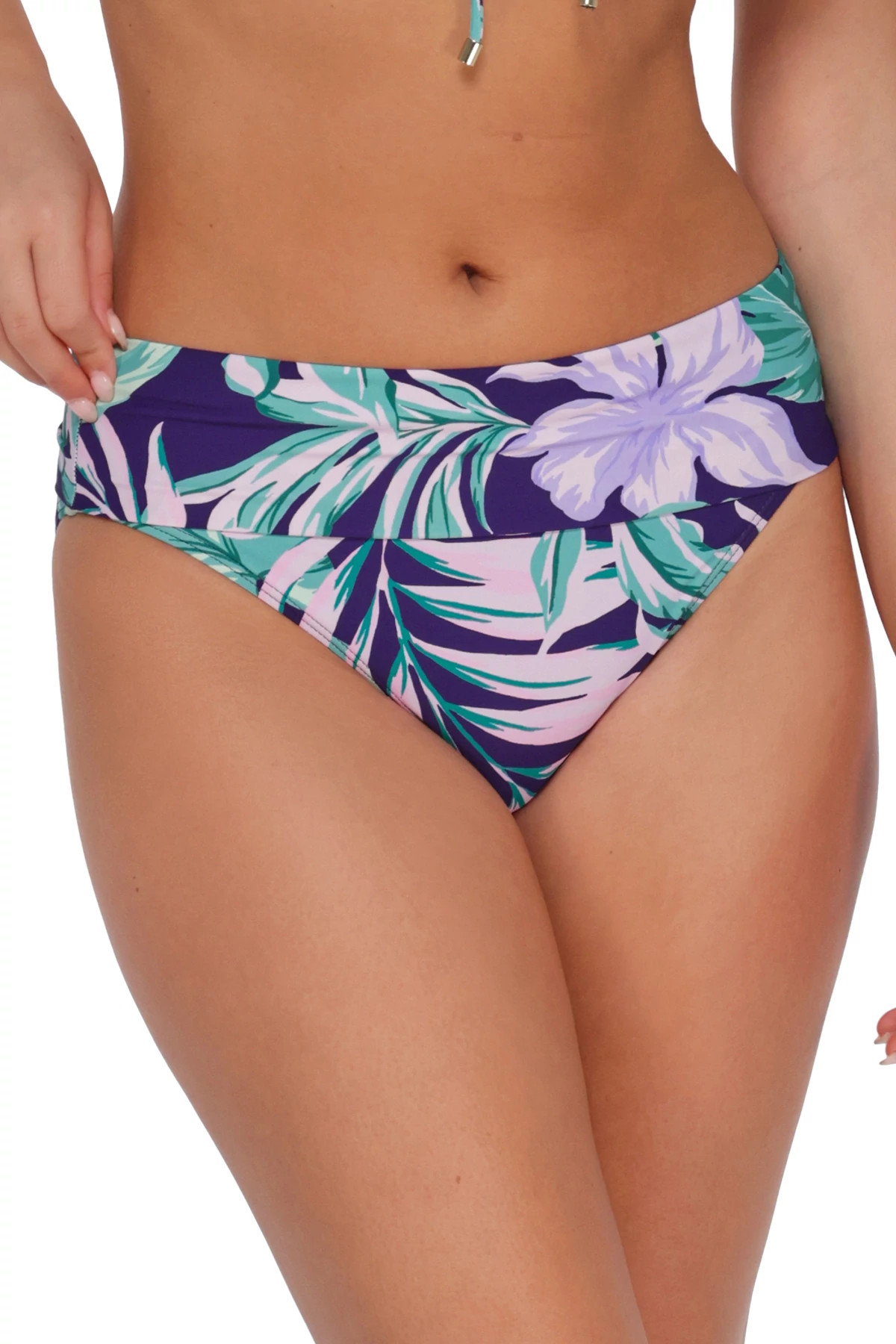 PALM SHADE Hannah High Waist Bikini Bottom image number 2