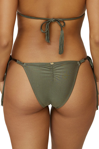 OLIVE Mila Tie Side Brazilian Bikini Bottom