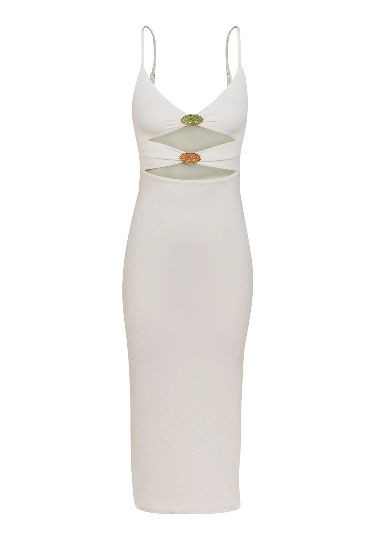WHITE Petra Midi Dress image number 4