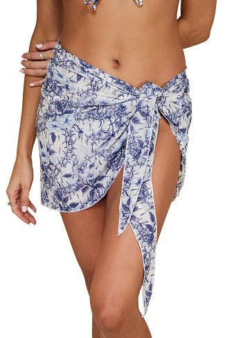 DEEP SEA CHINOISERIE Delta Short Mesh Pareo
