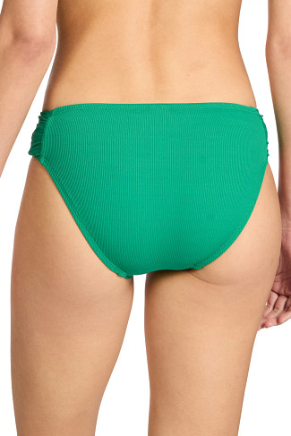 EMERALD Amy Ribbed Tab Side Hipster Bikini Bottom