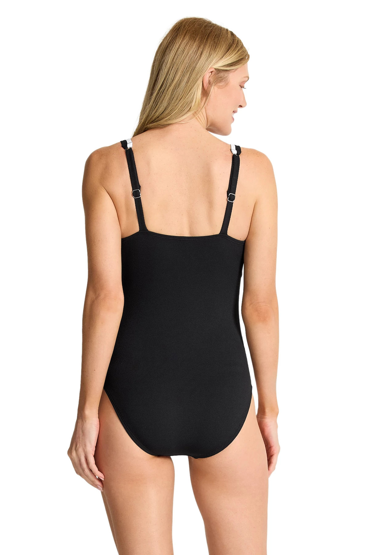 BLACK Island Cays Cabana Tie Front One Piece Swimsuit image number 2