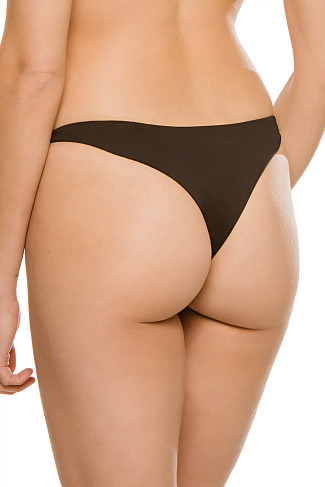 BLACK Dexter Tab Side Brazilian Bikini Bottom