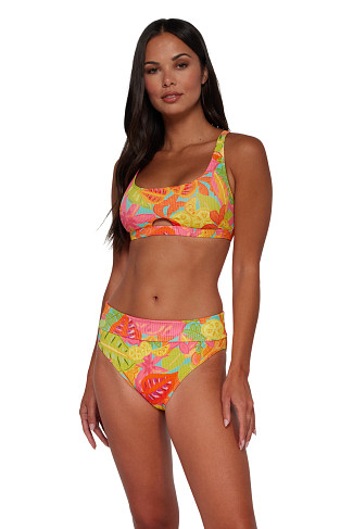 CITRUS GROVE SANDBAR RIB Brandi Bralette Bikini Top
