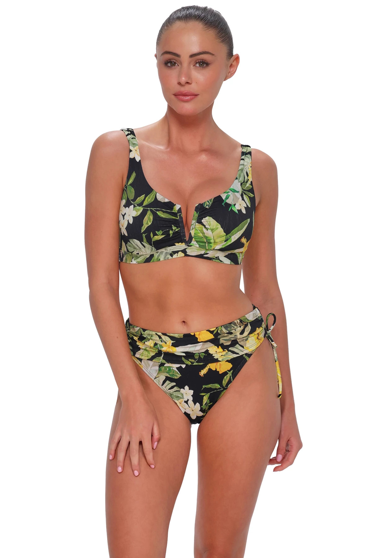 NIGHT BLOOM Vienna V-Wire Bikini Top (D+ Cup) image number 1