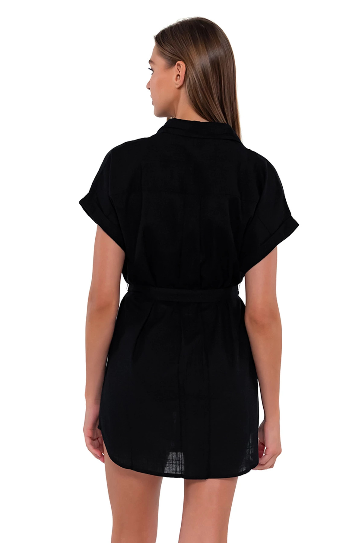 BLACK Lucia Short Sleeve Mini Dress image number 2