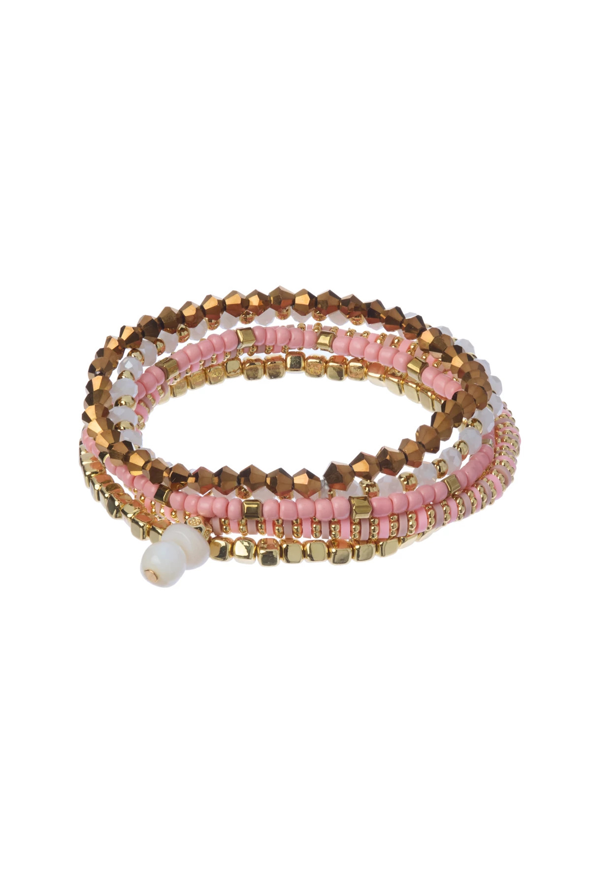 BLUSH MULTI Beaded Bracelet Set image number 1
