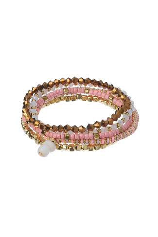 BLUSH MULTI Beaded Bracelet Set