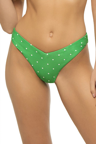 EMERALD MULTI Delilah V-Front Brazilian Bikini Bottom