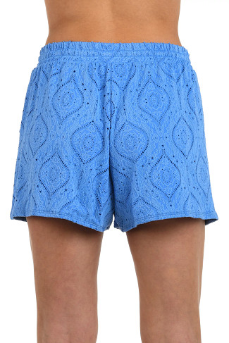 CHAMBRAY Mantra Medallion Beach Shorts
