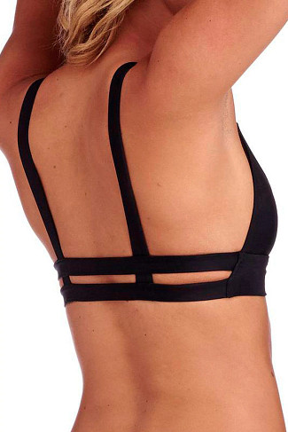 ECO BLACK Neutra Bralette Banded Triangle Bikini Top