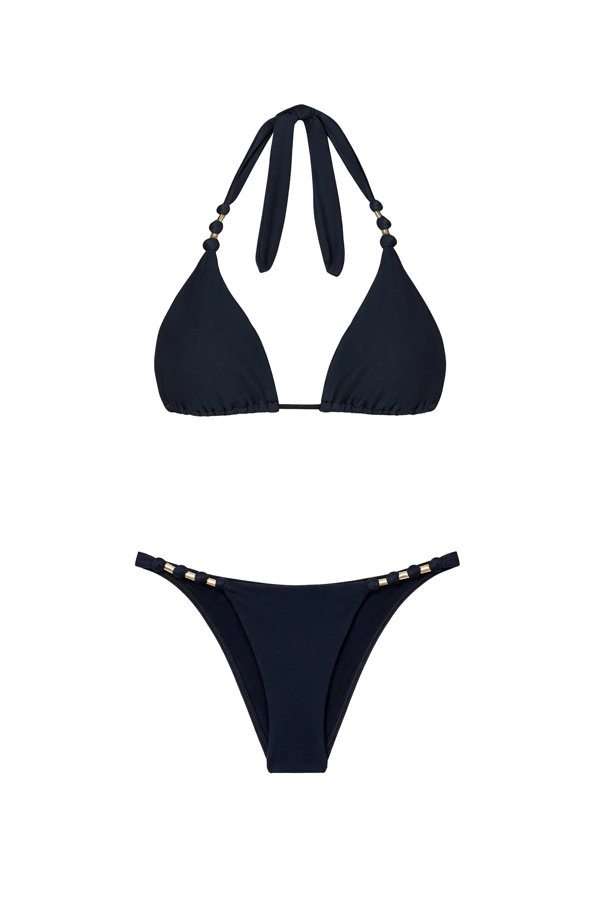 ABYSSAL BLUE Paula Knotted Bikini Bottom image number 3