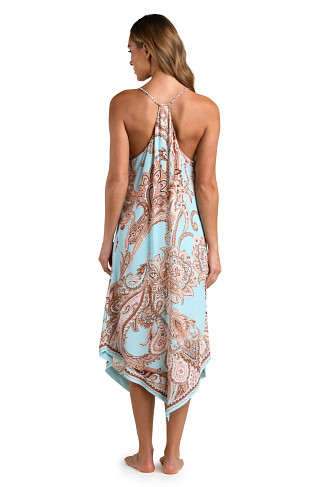 MULTI Elise Paisley Handkerchief Midi Dress