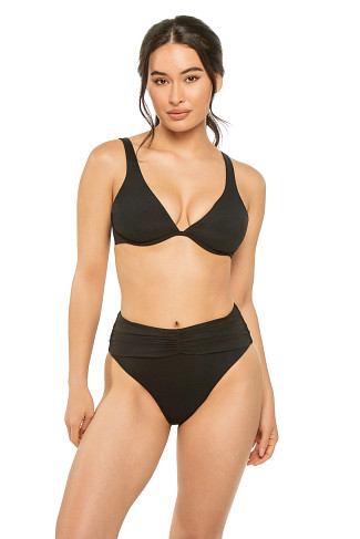 BLACK Lure Bralette Bikini Top