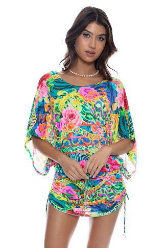 MULTI Wild Blooms Mini Dress