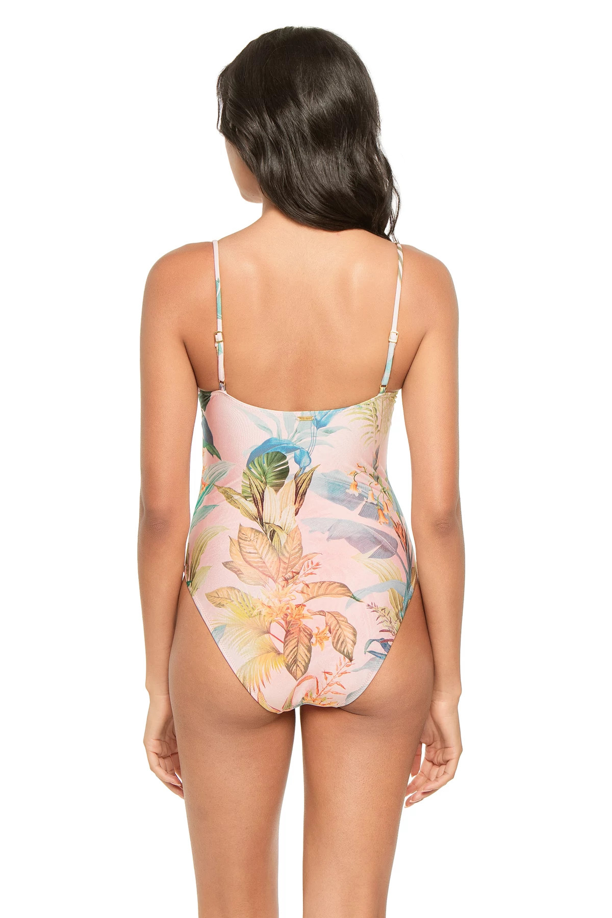 MULTI Remi Bead Strap One Piece Swimsuit image number 2