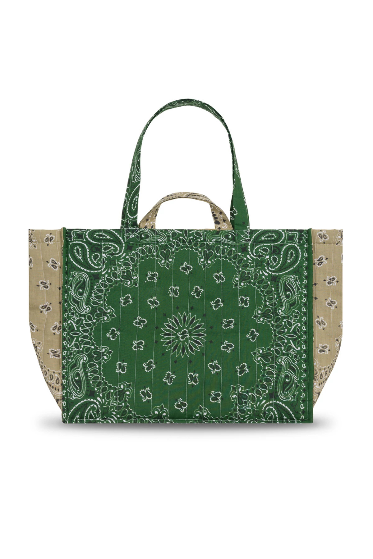 BRONZE/VERT Cabas Quilted Tote Bag image number 2