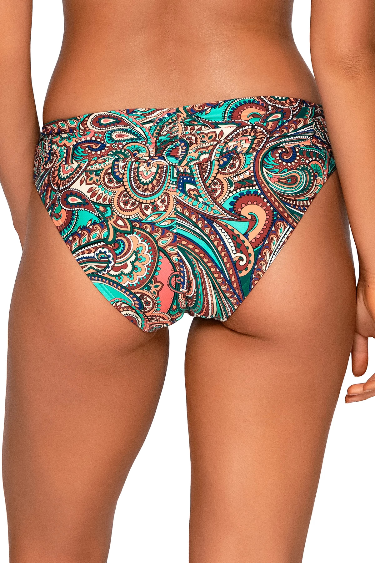 ANDALUSIA Unforgettable Banded Hipster Bikini Bottom image number 2
