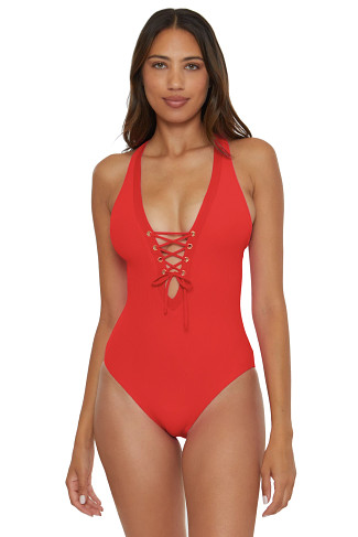 FIRE Gia Plunge One Piece Swimsuit