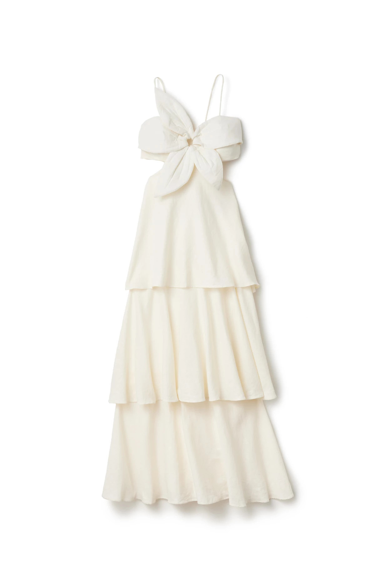 OFF WHITE Off-White Flower Maxi Dress image number 5