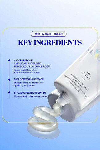 WHITE Unseen Sunscreen UPF 50