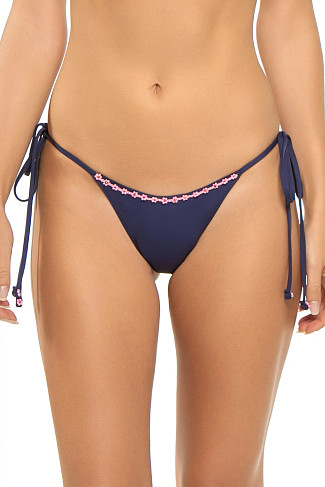MIDNIGHT BLOOM Mackenzie Brazilian Bikini Bottom