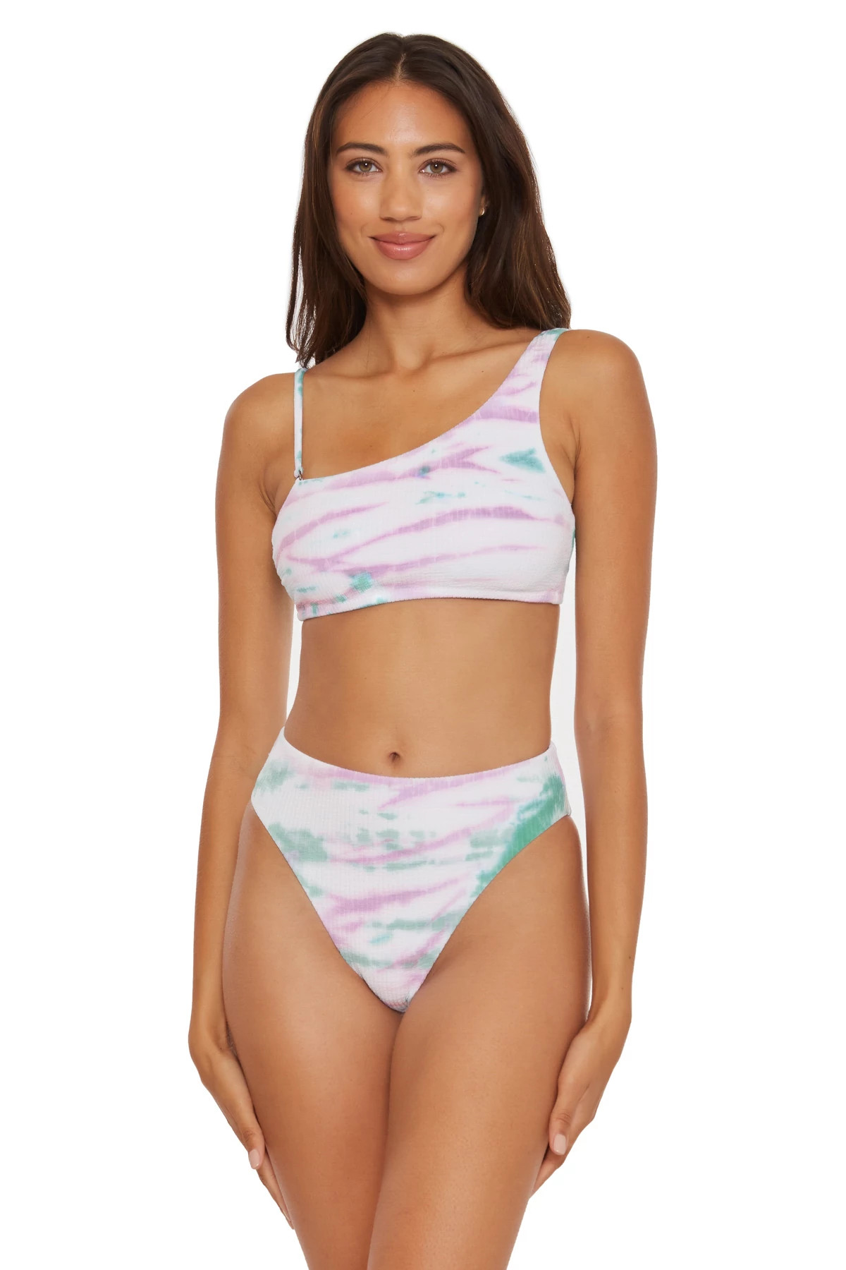 ORCHID/JASPER Lani Asymmetrical Bralette Bikini Top image number 1