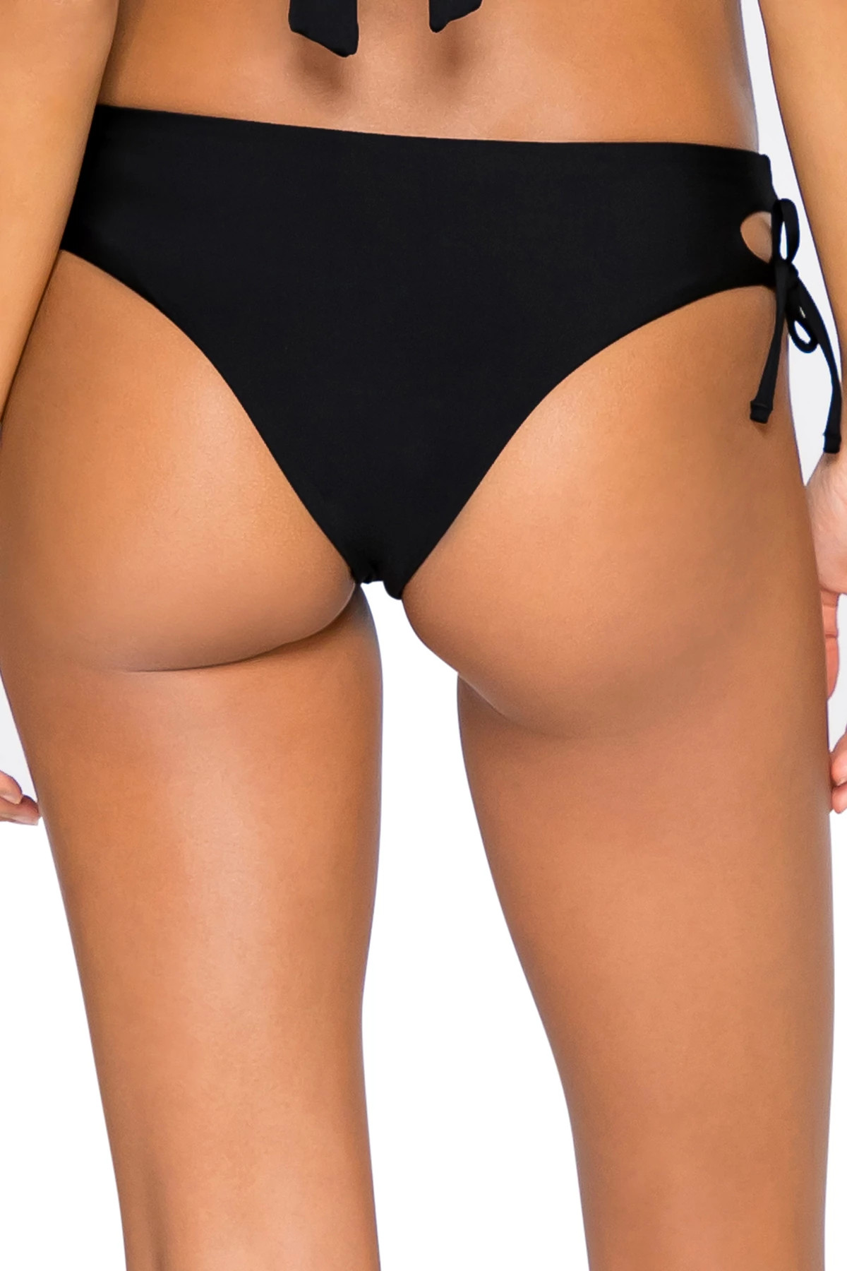 BLACK OUT Ava Tab Side Hipster Bikini Bottom image number 2