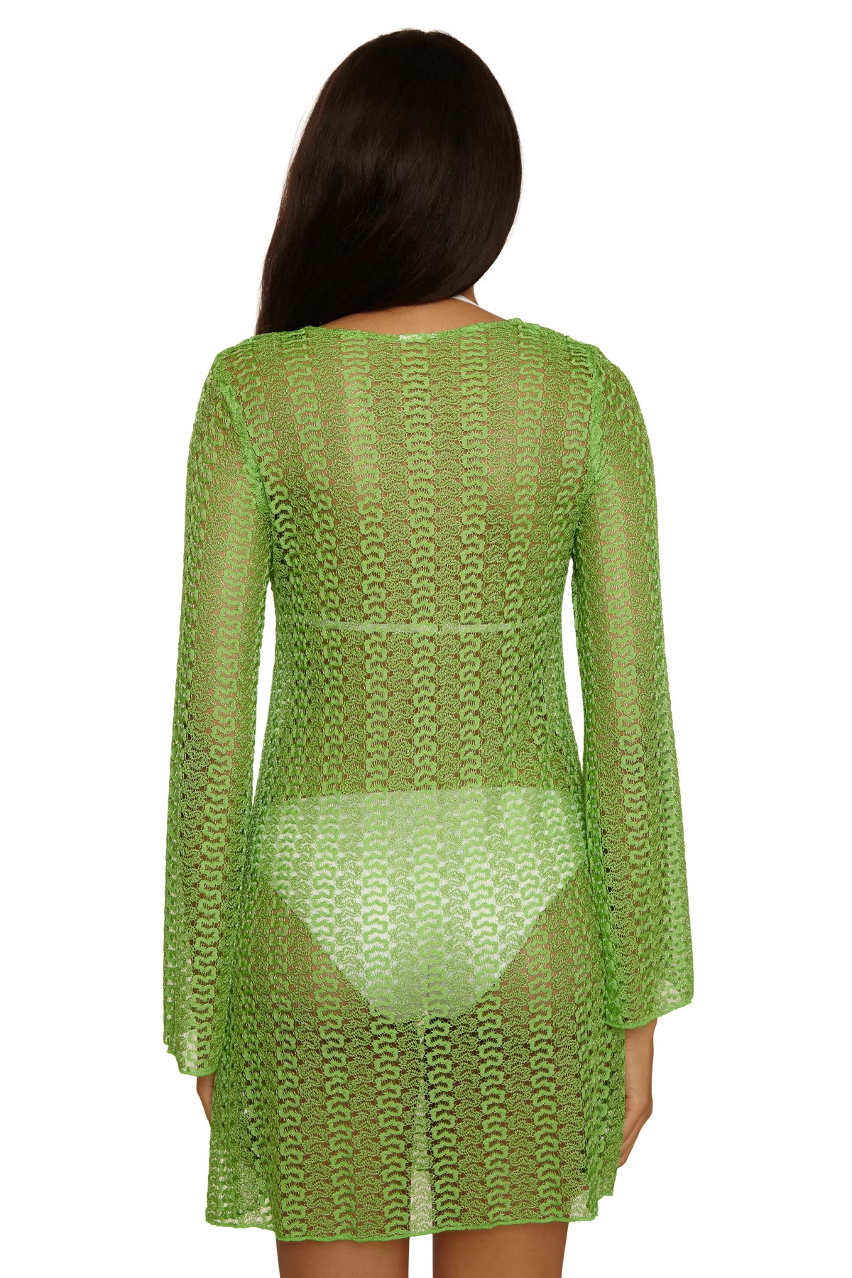 GREEN APPLE Lace Crochet Tunic image number 2