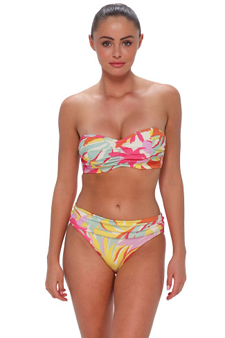 TROPICOLOR CREPE Loretta Bandeau Bikini Top (D+ Cup)