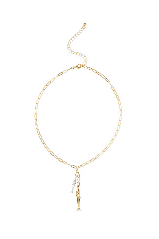 GOLD Fish Charm Necklace
