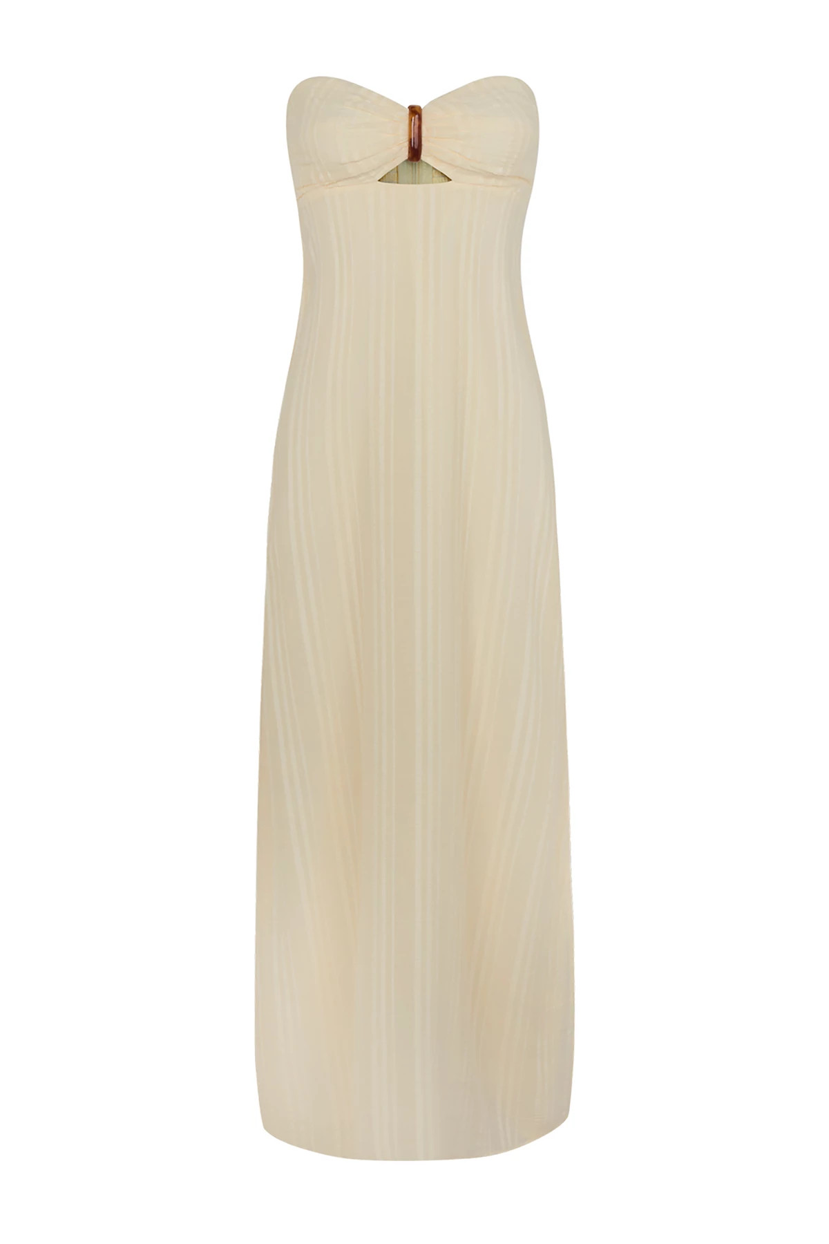 MULTI Loly Strapless Maxi Dress  image number 3