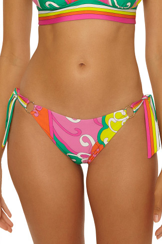 MULTI Elara Floral Tie Side Bikini Bottom