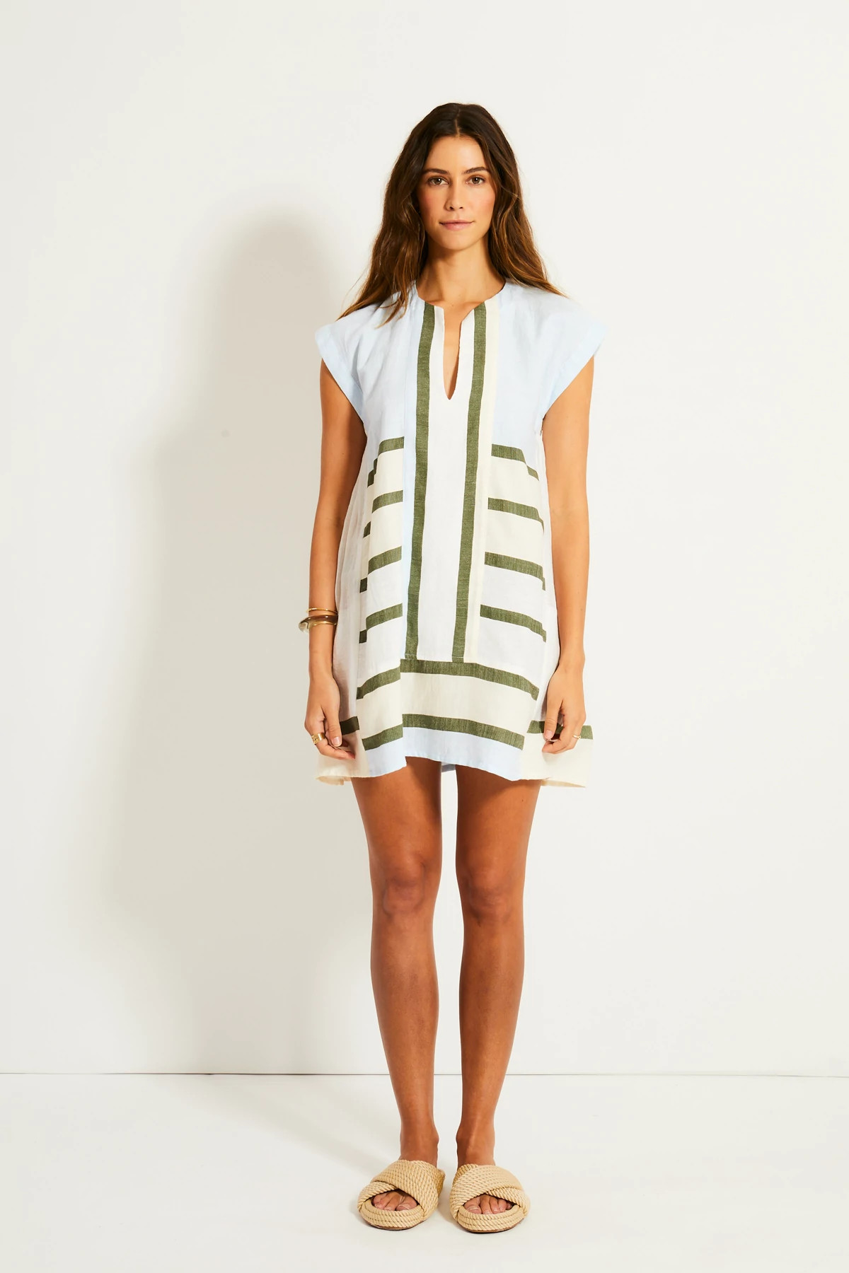 ENTOTO SAGE Elina Short Caftan image number 4