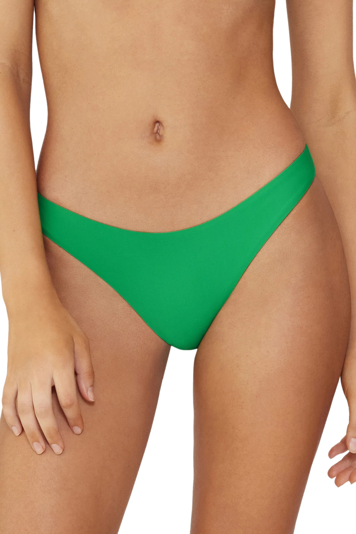 SEAWEED Ruched Brazilian Bikini Bottom image number 1