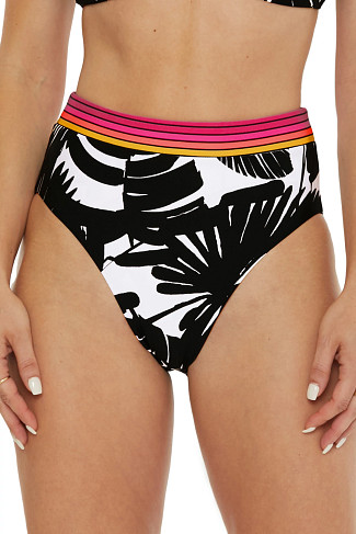 BLACK/VANILLA Lennox High Waist Bikini Bottom