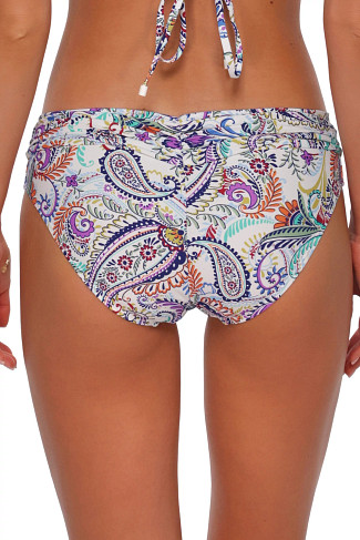TIDE POOL TWIST Unforgettable Banded Hipster Bikini Bottom
