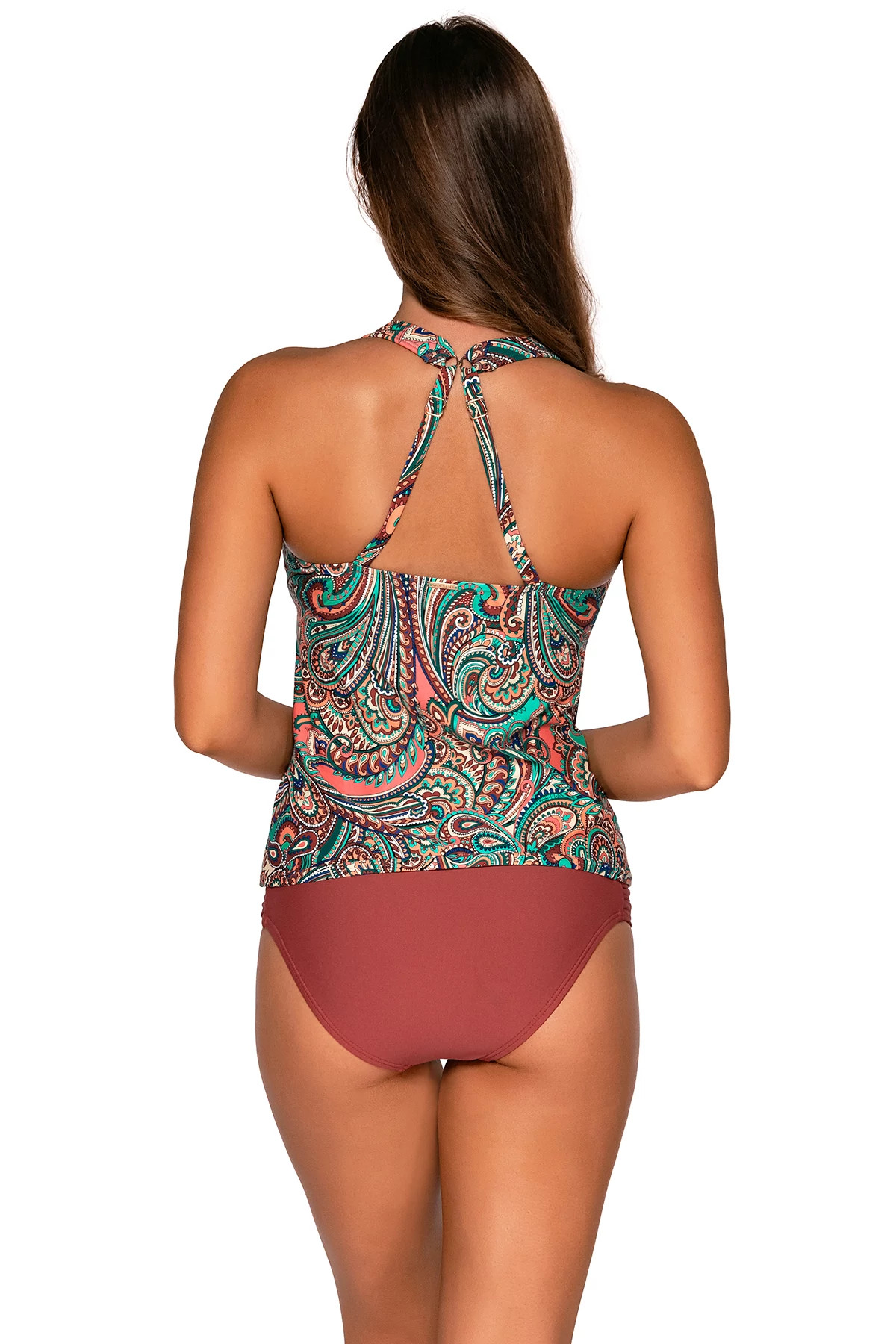 ANDALUSIA Elsie Underwire Tankini Top (E-H Cup) image number 2