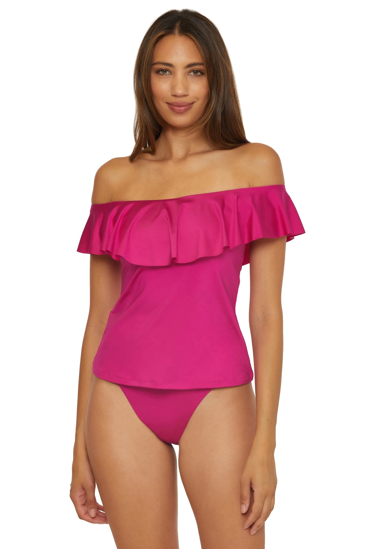 SANGRIA Monaco Off Shoulder Bandeau Tankini Top image number 1
