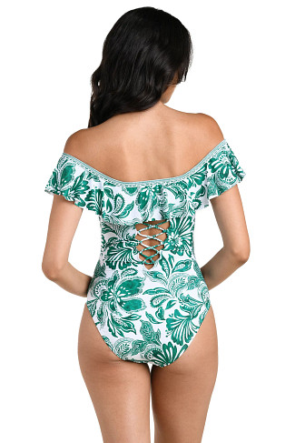 JUNGLE Ruffle One Piece Swimsuit