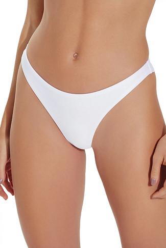 AMBRA WHITE Seamless Brazilian Bikini Bottom