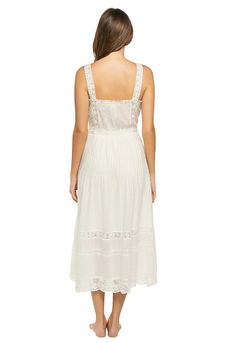 OPTIC WHITE Judalon Midi Dress