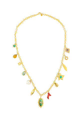 MULTI Gri Gri Char Necklace