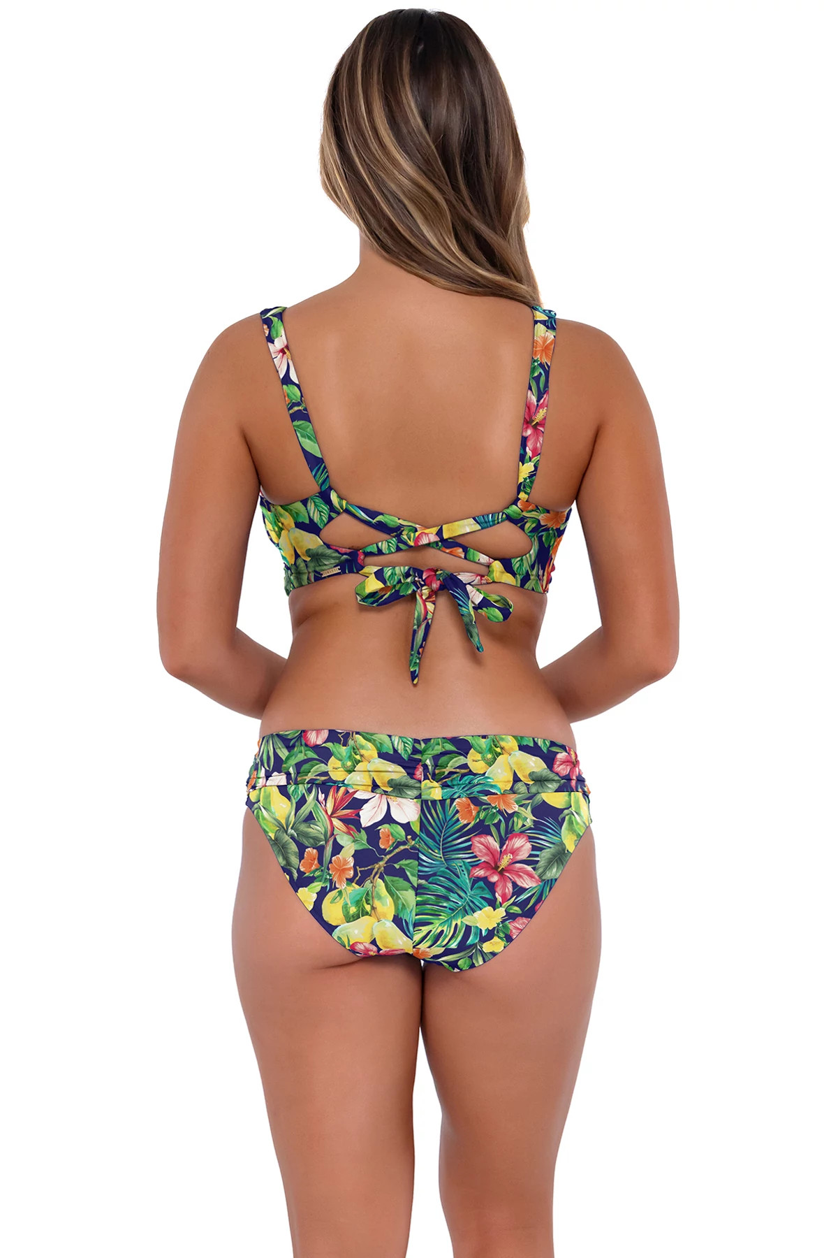 SEASIDE HARVEST Elsie Underwire Bralette Bikini Top (D+ Cup) image number 2