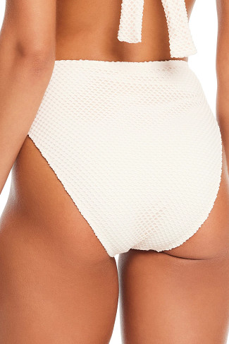 WHITE SAND Crochet High Waist Bikini Bottom